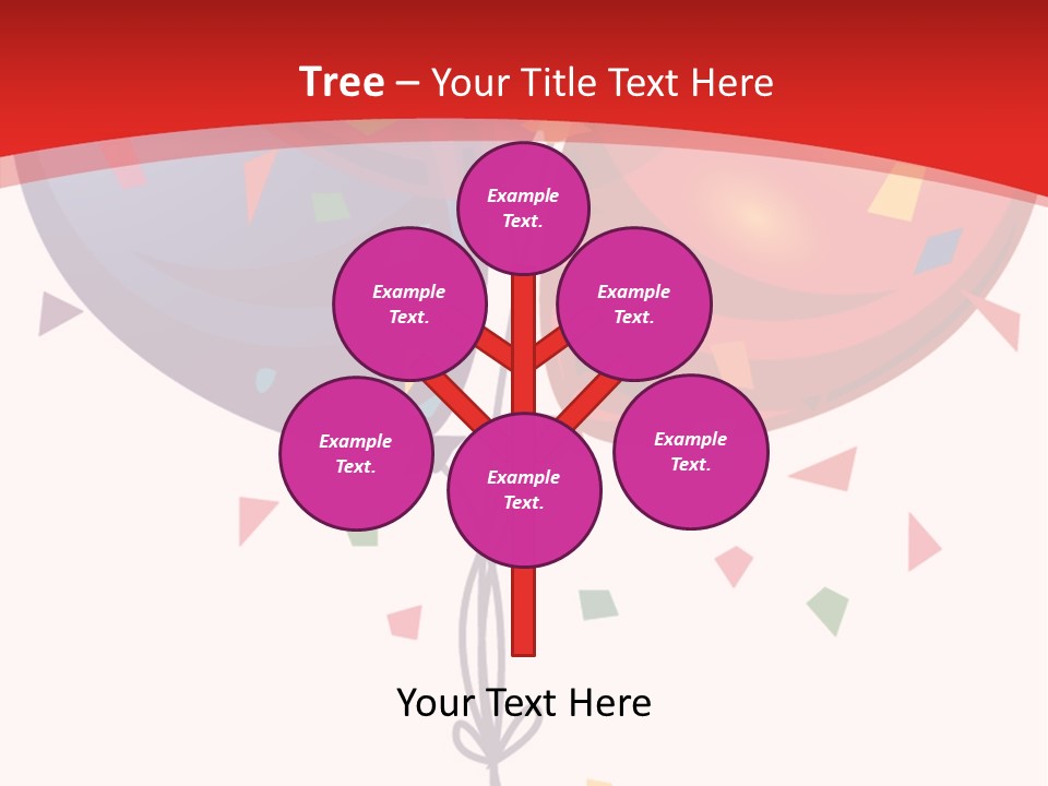 Party Bunch Confetti PowerPoint Template