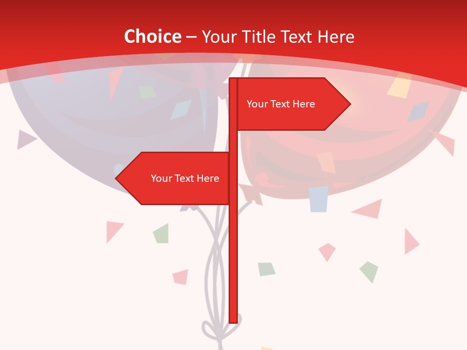 Party Bunch Confetti PowerPoint Template