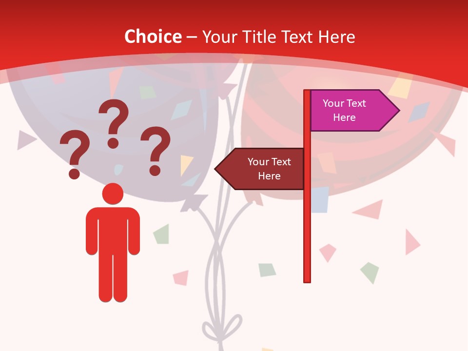 Party Bunch Confetti PowerPoint Template