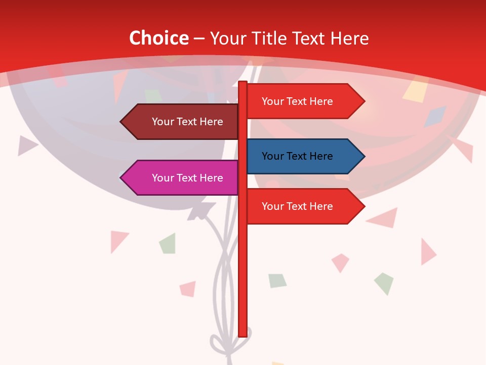 Party Bunch Confetti PowerPoint Template