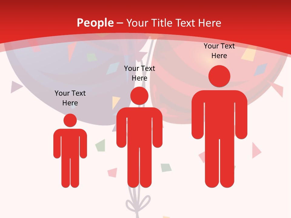 Party Bunch Confetti PowerPoint Template