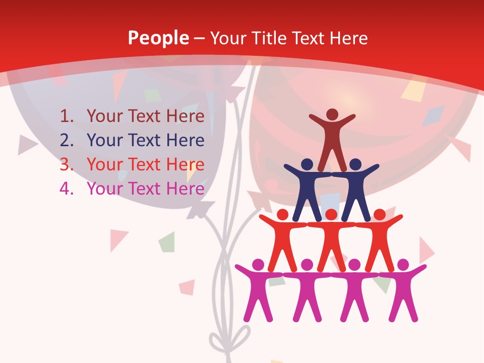 Party Bunch Confetti PowerPoint Template