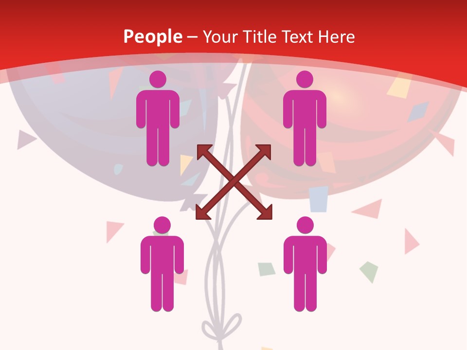 Party Bunch Confetti PowerPoint Template