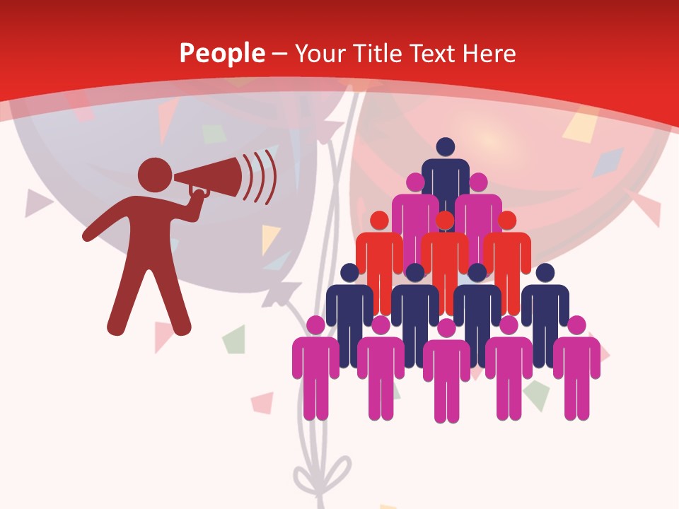 Party Bunch Confetti PowerPoint Template