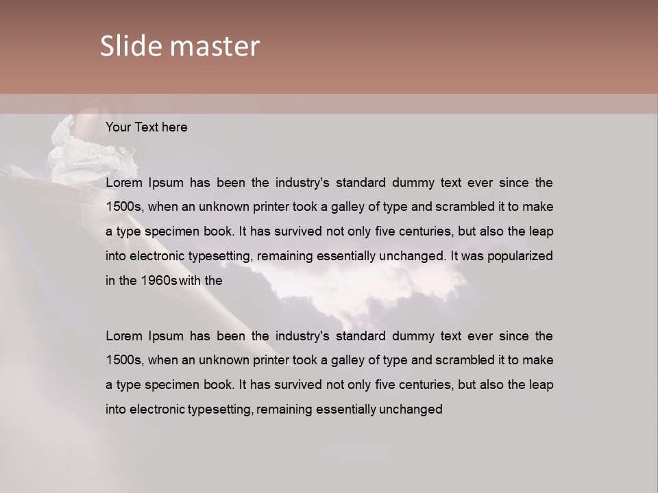 Portrait Mood Minacous PowerPoint Template