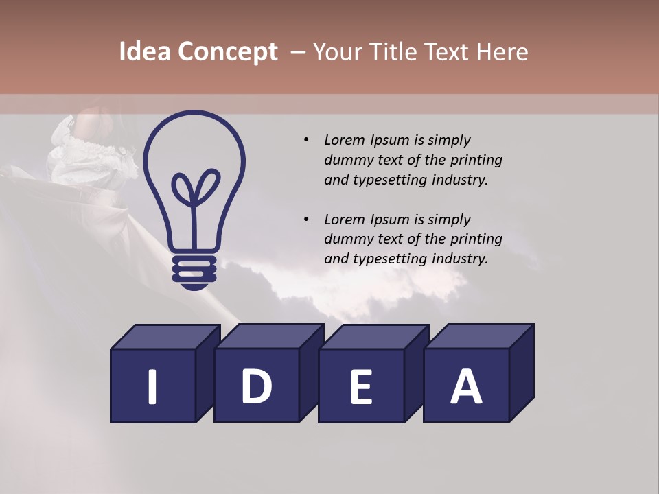 Portrait Mood Minacous PowerPoint Template