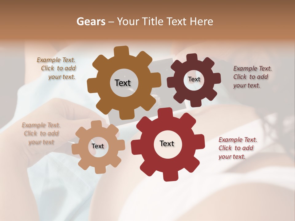 Analysing Relaxation Sofa PowerPoint Template