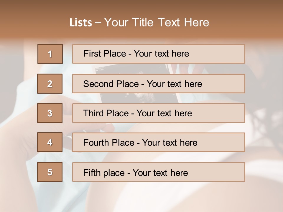 Analysing Relaxation Sofa PowerPoint Template