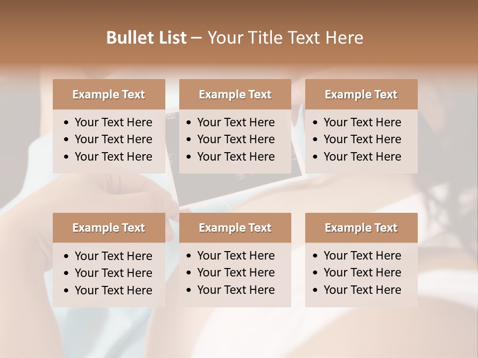 Analysing Relaxation Sofa PowerPoint Template