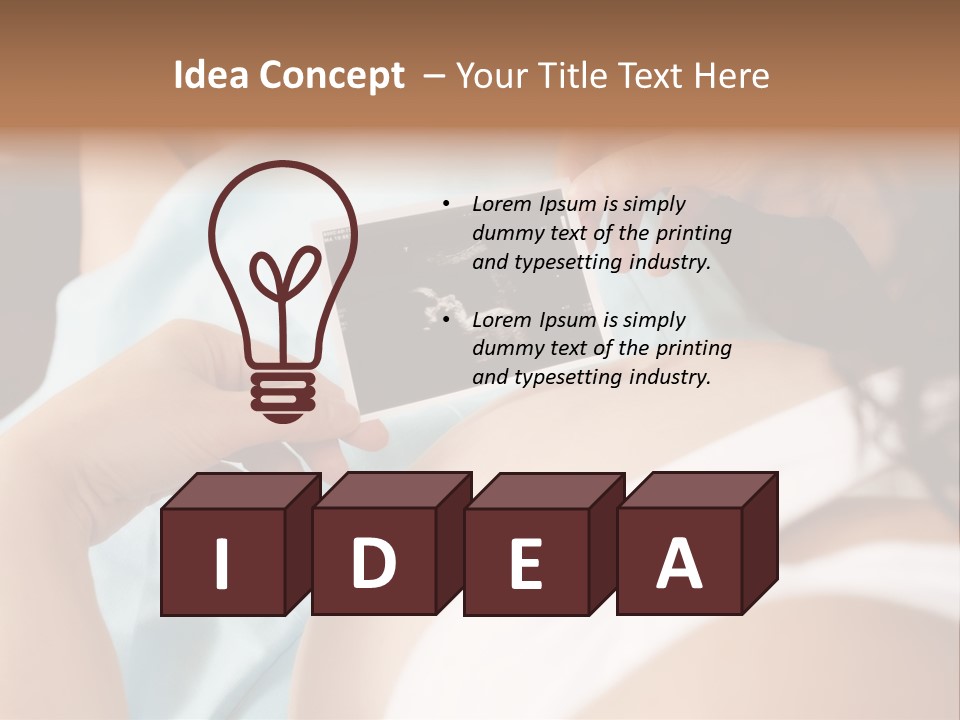 Analysing Relaxation Sofa PowerPoint Template