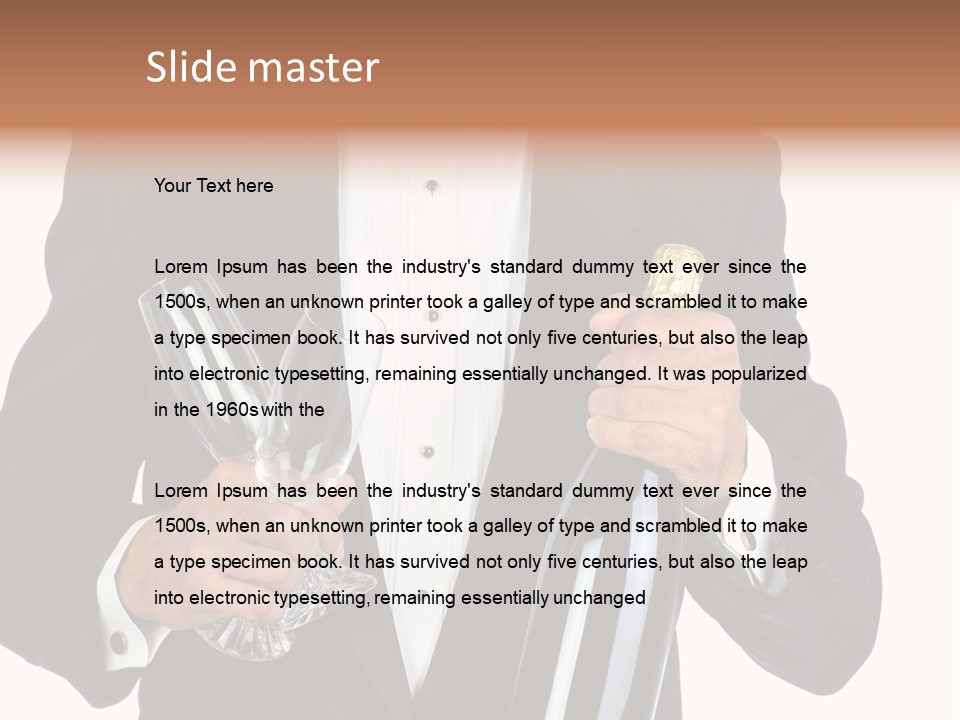 Waiter  Event PowerPoint Template