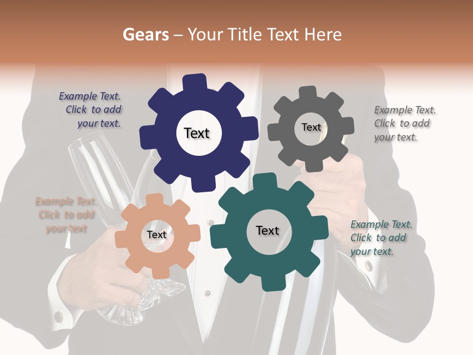 Waiter  Event PowerPoint Template