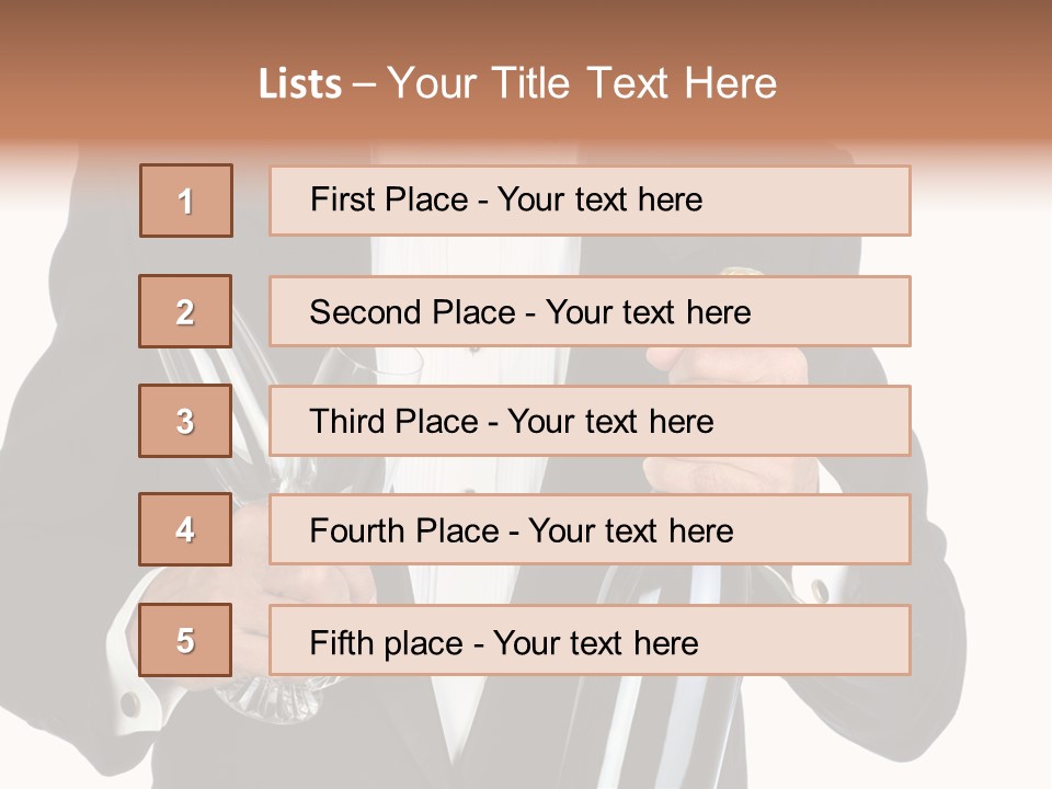 Waiter  Event PowerPoint Template