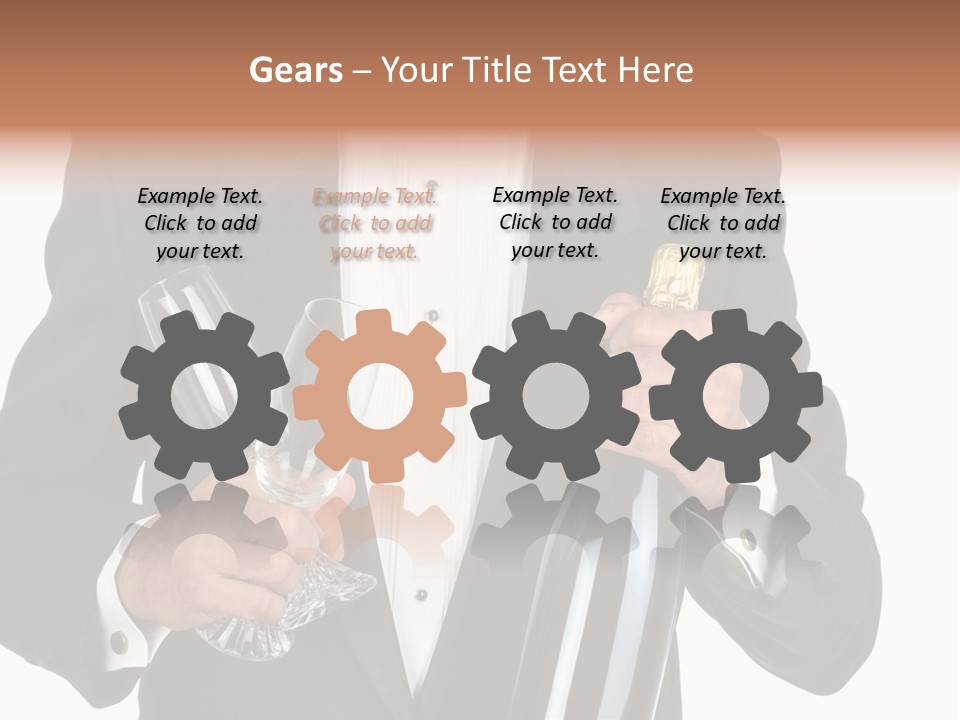 Waiter  Event PowerPoint Template