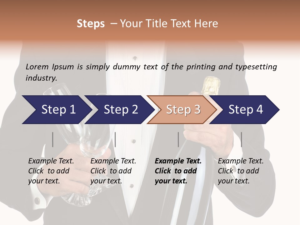 Waiter  Event PowerPoint Template