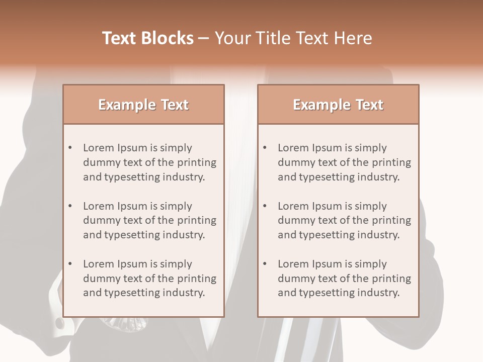 Waiter  Event PowerPoint Template