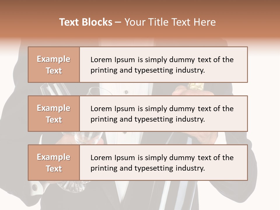 Waiter  Event PowerPoint Template