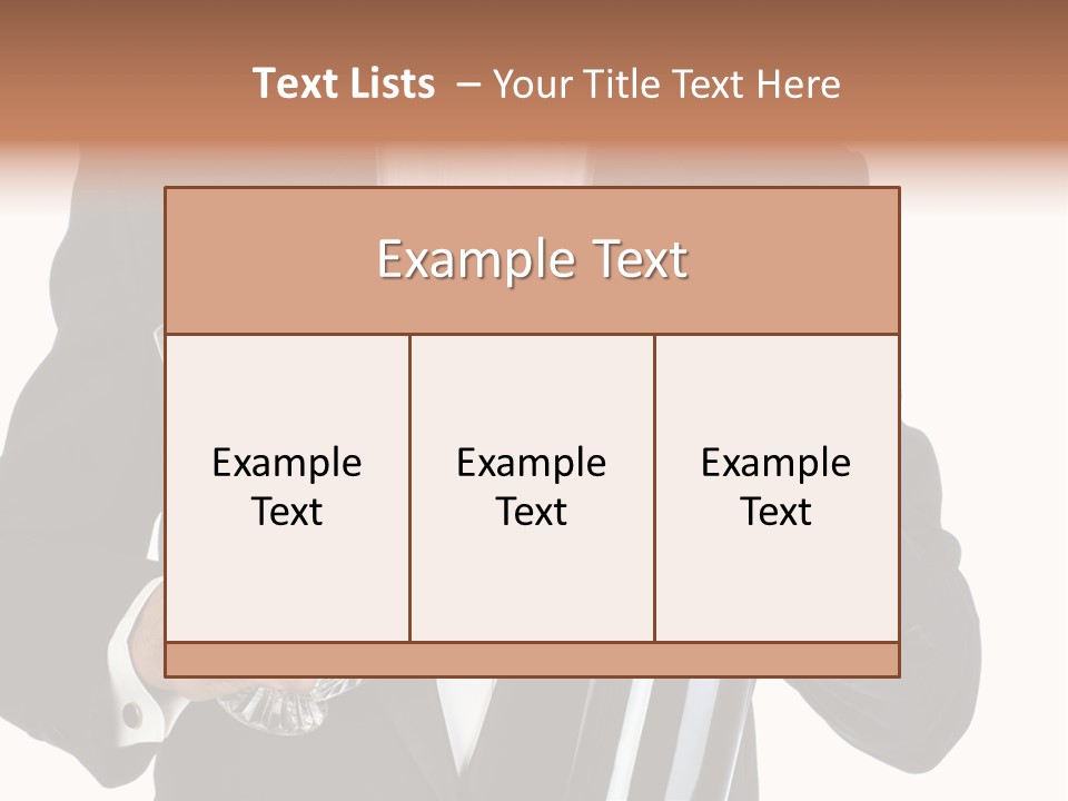 Waiter  Event PowerPoint Template