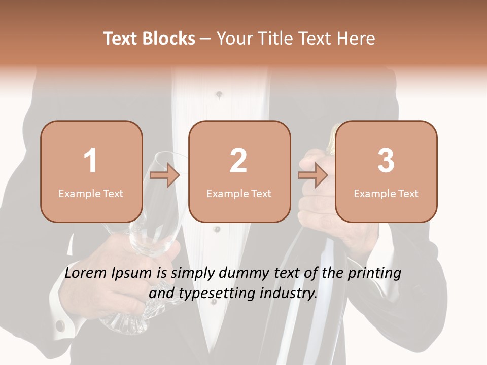 Waiter  Event PowerPoint Template