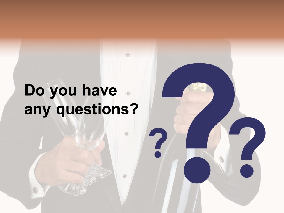 Waiter  Event PowerPoint Template