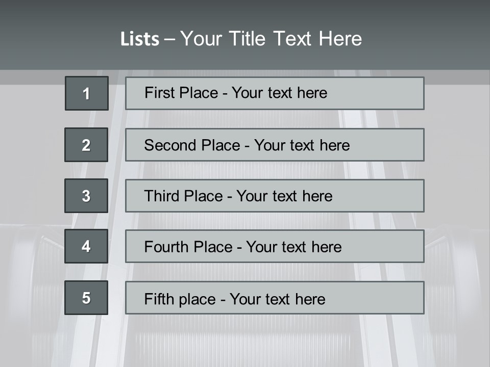 Terminal Steps Carrier PowerPoint Template