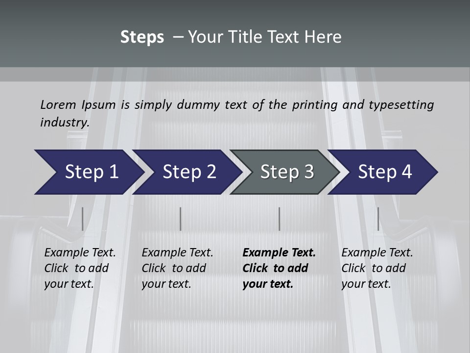 Terminal Steps Carrier PowerPoint Template