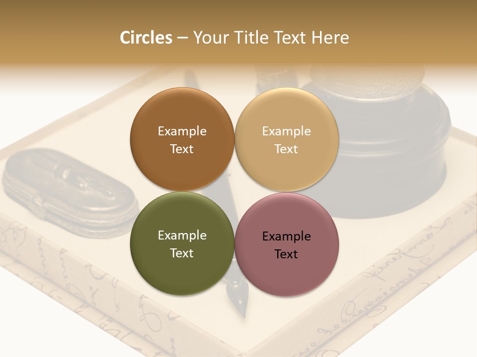 Pen Parchment Note PowerPoint Template