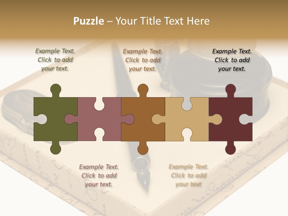 Pen Parchment Note PowerPoint Template