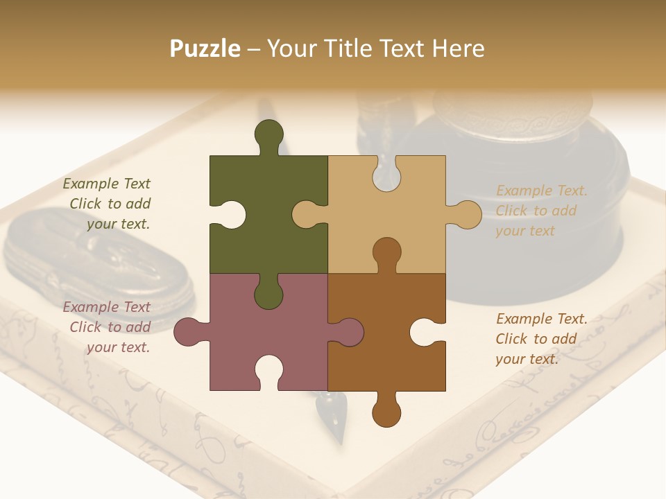 Pen Parchment Note PowerPoint Template