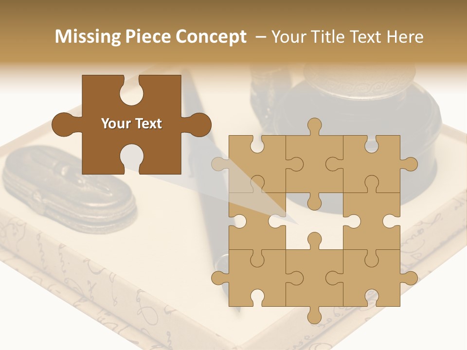 Pen Parchment Note PowerPoint Template