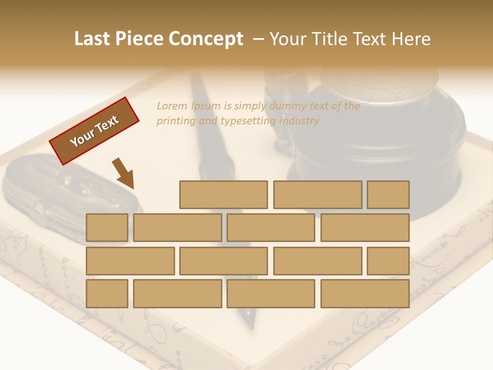 Pen Parchment Note PowerPoint Template