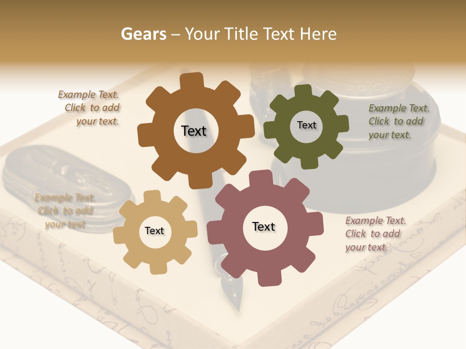Pen Parchment Note PowerPoint Template