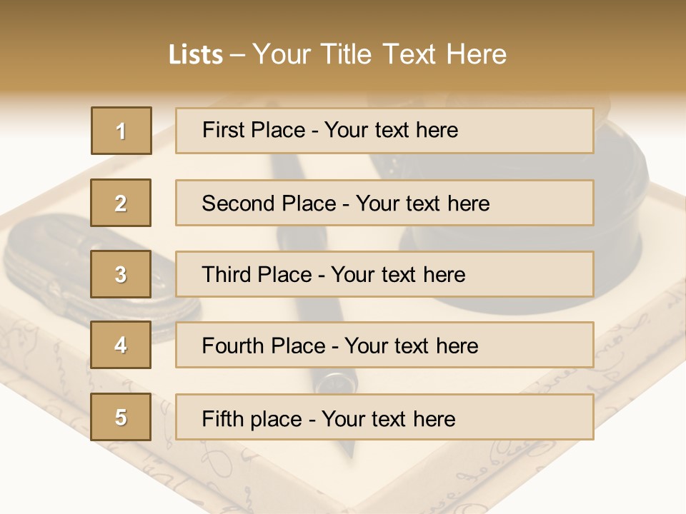 Pen Parchment Note PowerPoint Template