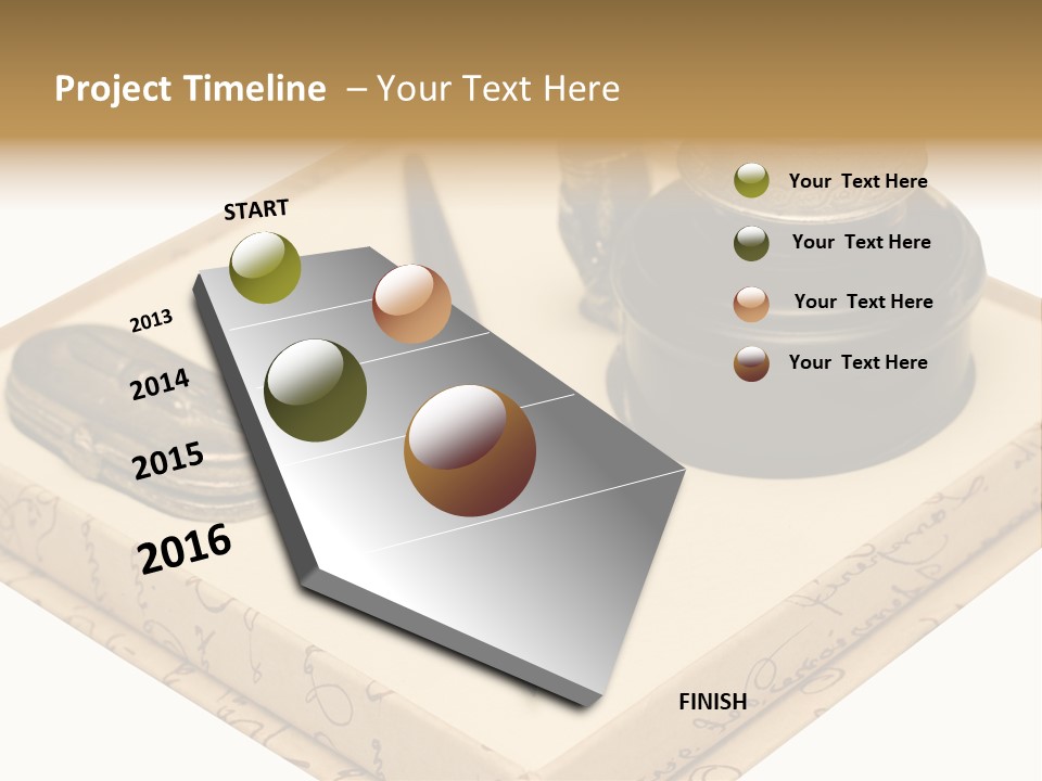 Pen Parchment Note PowerPoint Template