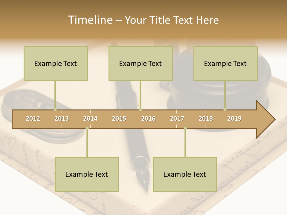Pen Parchment Note PowerPoint Template
