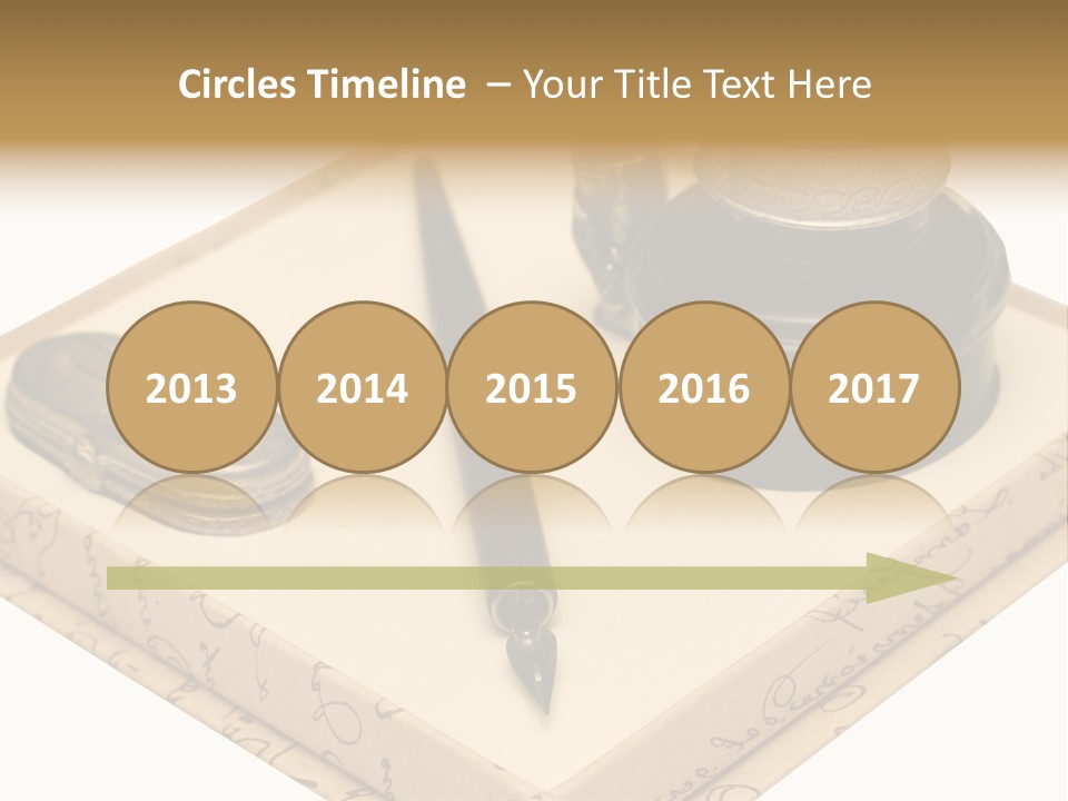 Pen Parchment Note PowerPoint Template