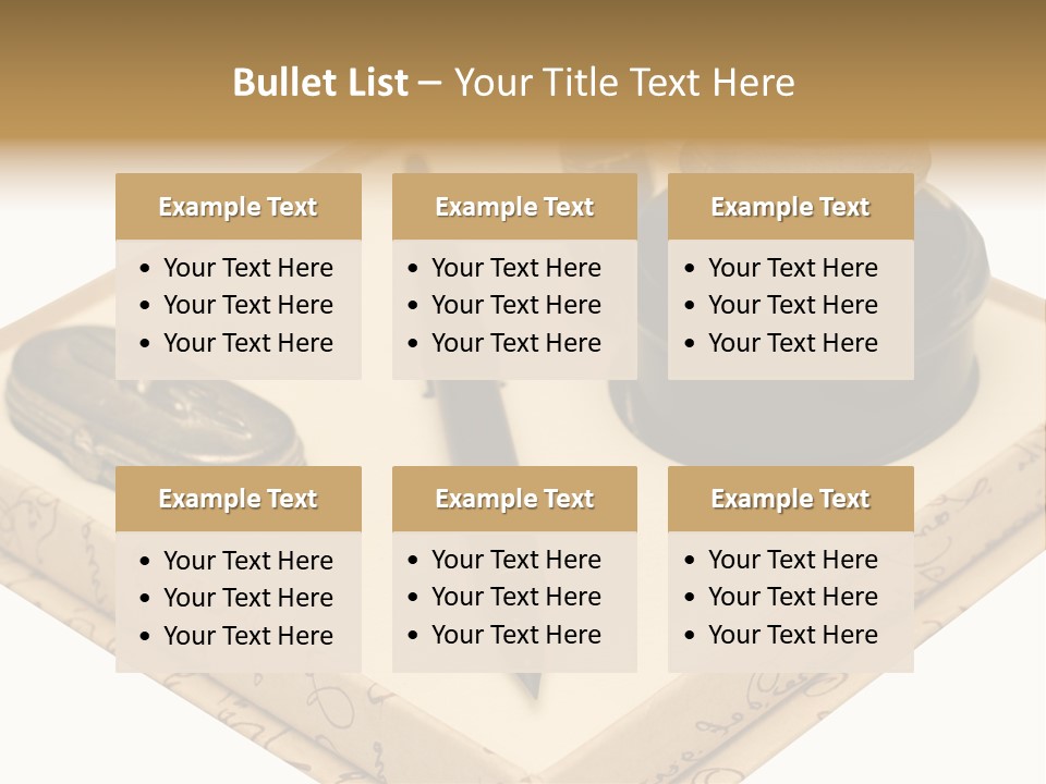 Pen Parchment Note PowerPoint Template