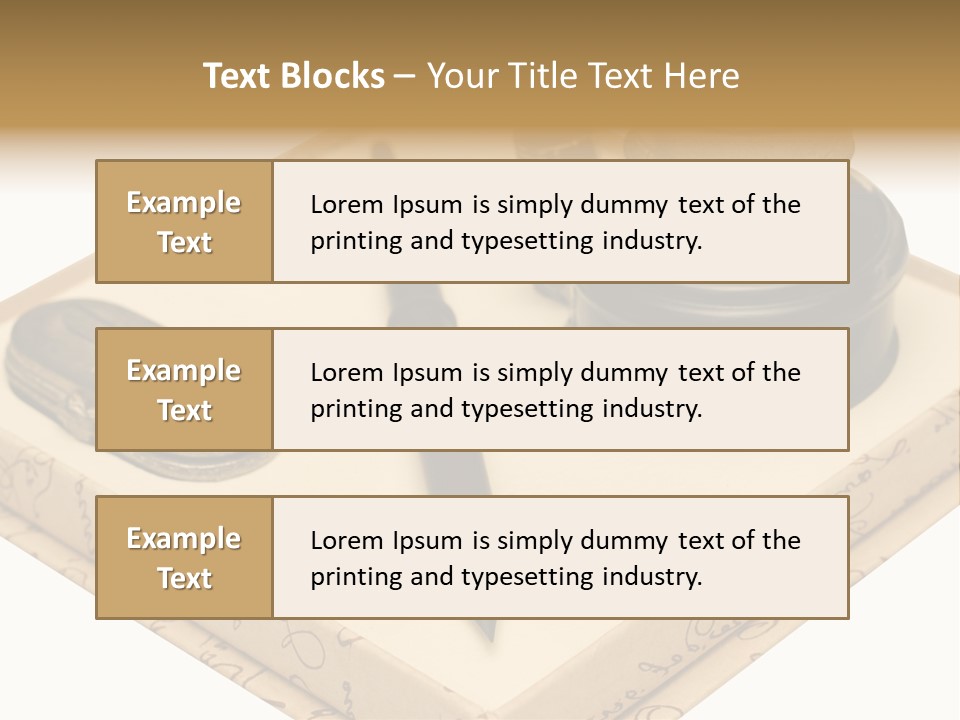 Pen Parchment Note PowerPoint Template