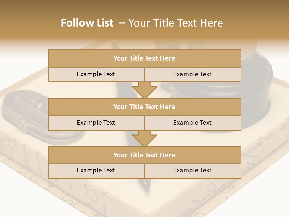 Pen Parchment Note PowerPoint Template