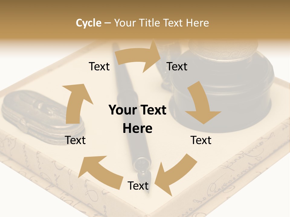 Pen Parchment Note PowerPoint Template