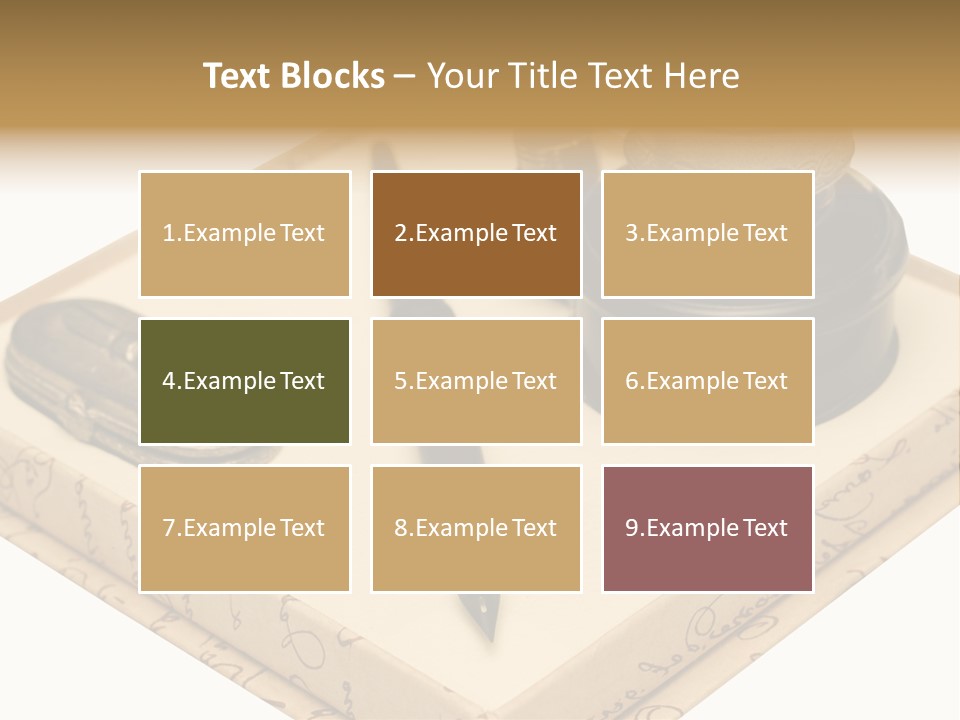 Pen Parchment Note PowerPoint Template