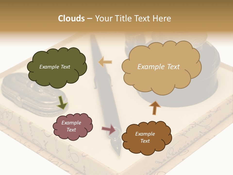Pen Parchment Note PowerPoint Template