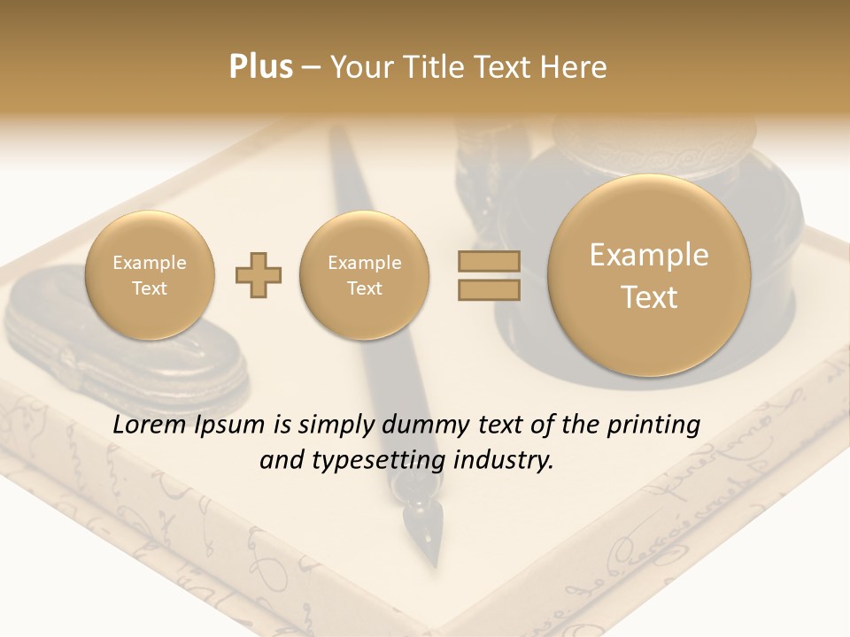 Pen Parchment Note PowerPoint Template