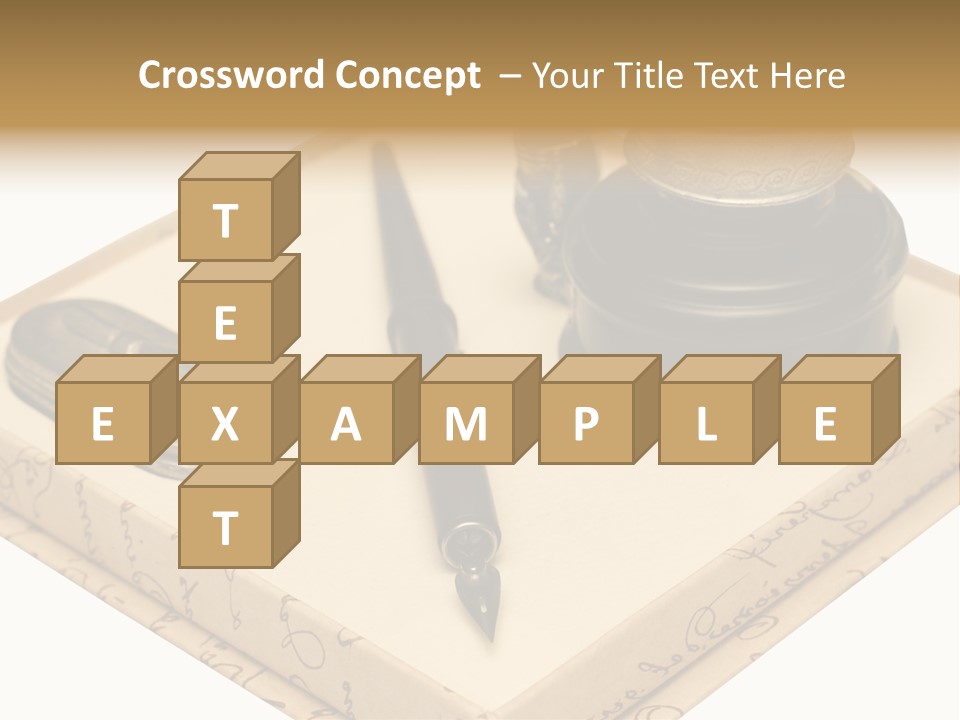 Pen Parchment Note PowerPoint Template