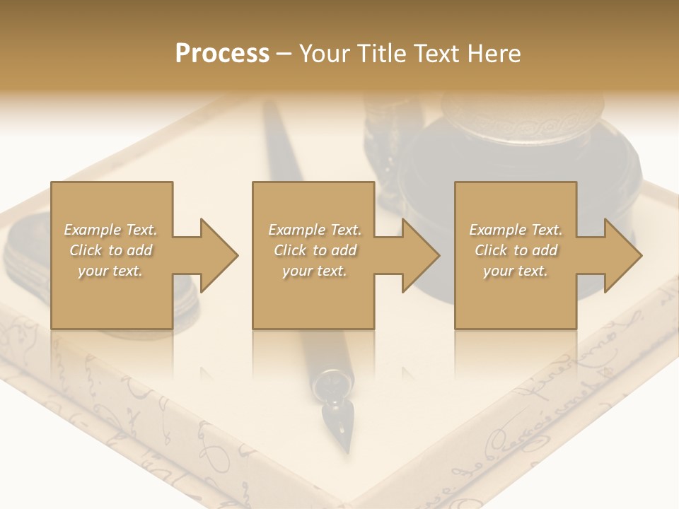 Pen Parchment Note PowerPoint Template