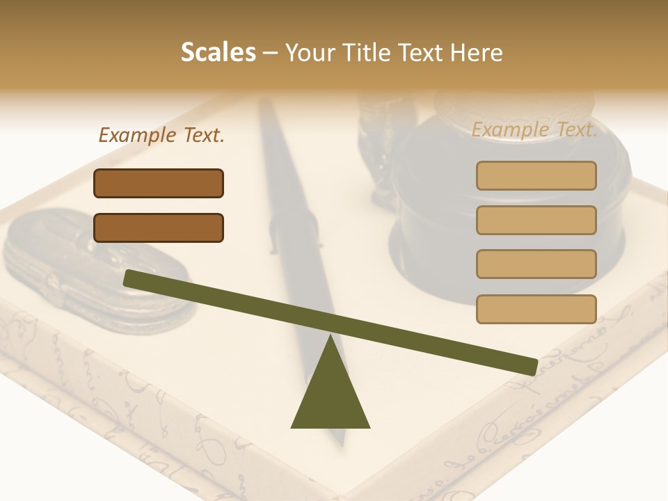 Pen Parchment Note PowerPoint Template