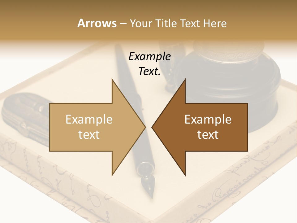 Pen Parchment Note PowerPoint Template