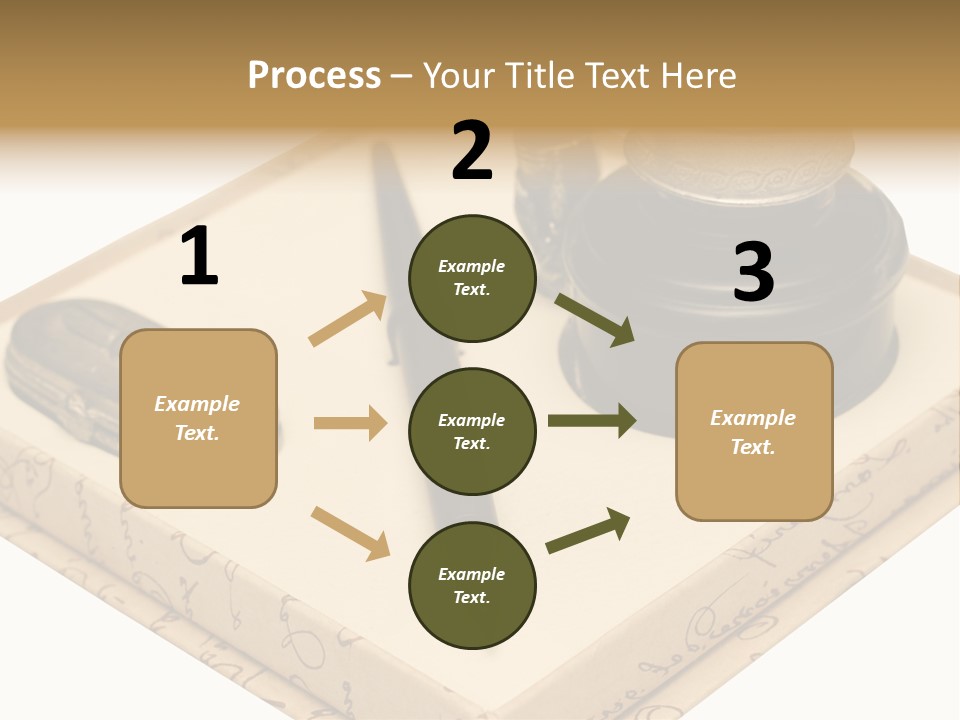 Pen Parchment Note PowerPoint Template