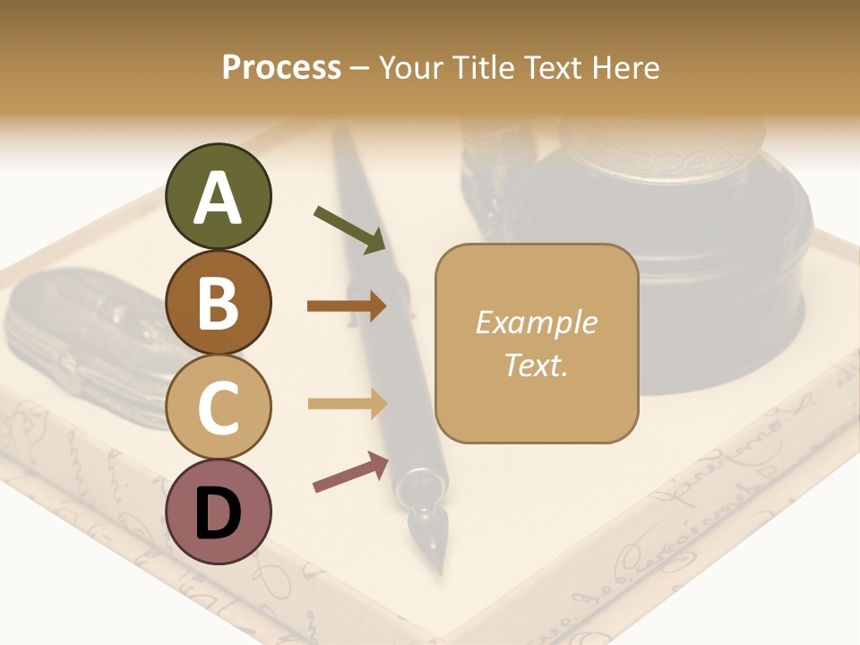 Pen Parchment Note PowerPoint Template