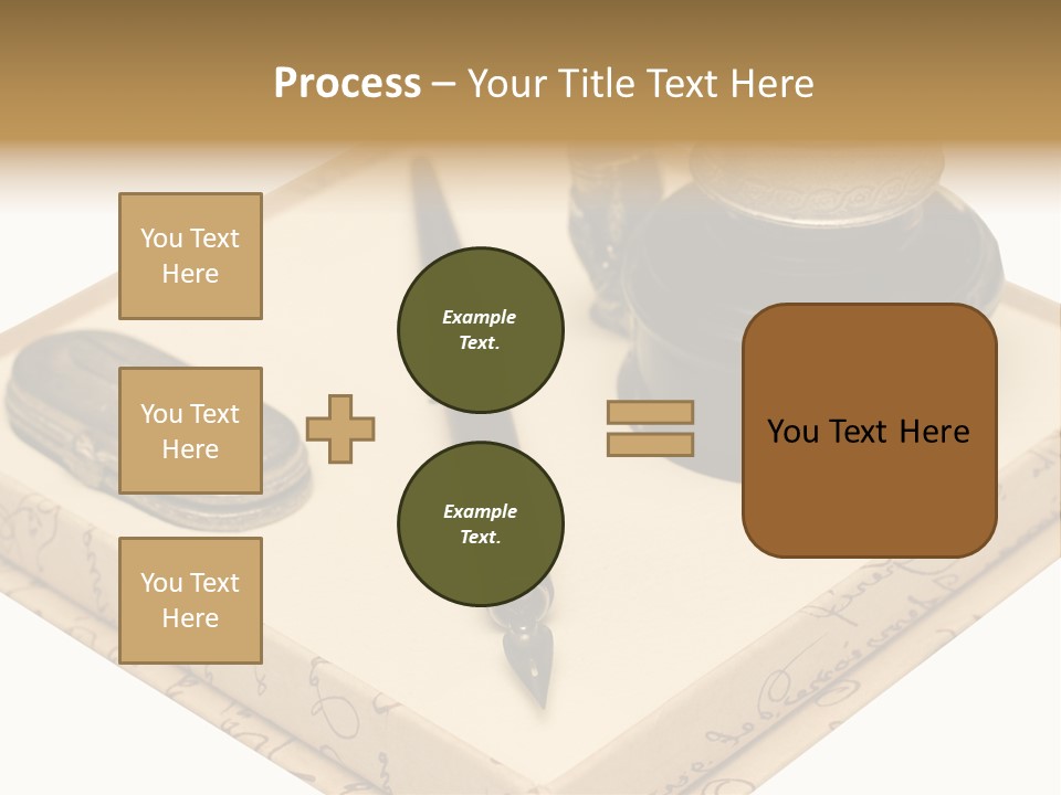 Pen Parchment Note PowerPoint Template
